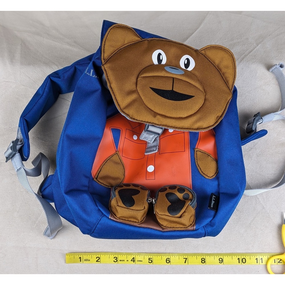 LL Bean Kids Teddy Bear Backpack